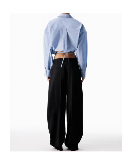 Alexander Wang Black Tropical Tailored Pants