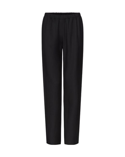 Loulou de Saison Black Scot Straight-Leg Pants