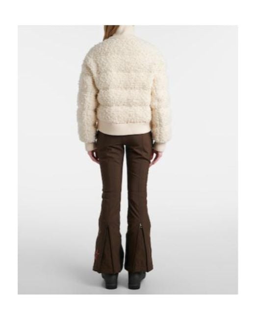 Perfect Moment Natural Après Wool Down Bomber Jacket
