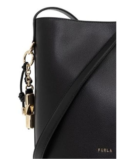 Furla Black Logo Shoulder Bag