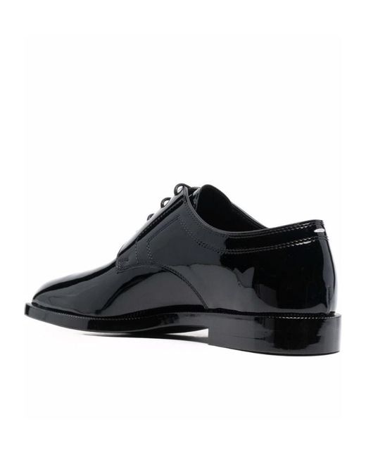 Maison Margiela Black Tabi Lace-Up Shoes