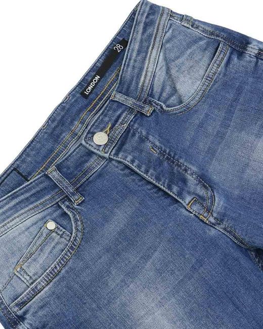 Iceberg Blue Straight Jeans for men