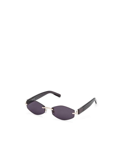 Gcds White Metal Frame Sunglasses for men