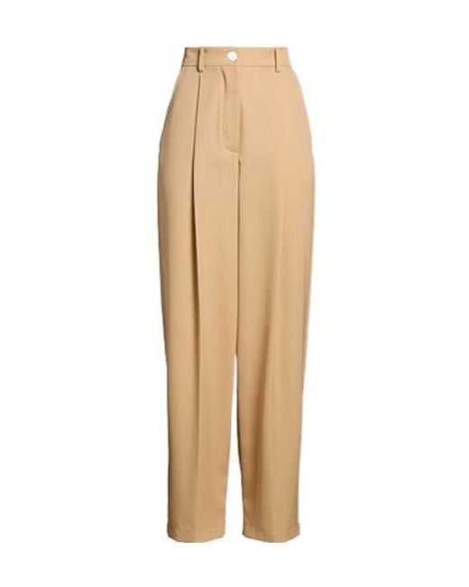 Marni Natural High Waist Loose Wool Pants
