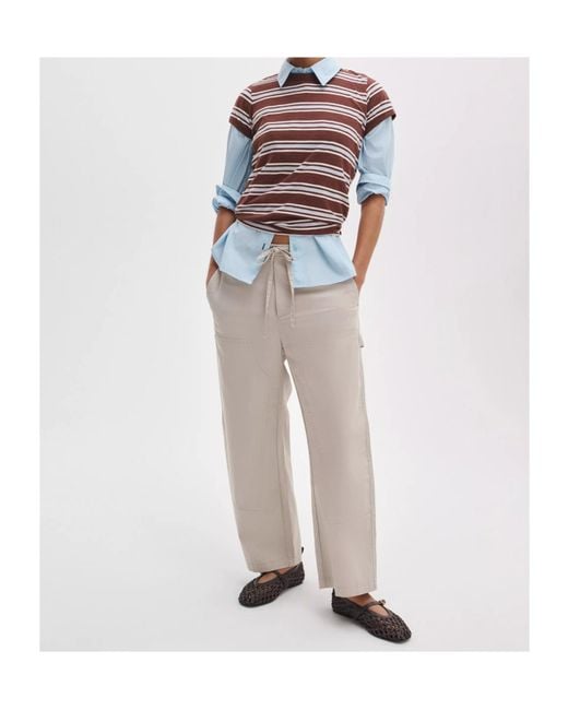 Rag & Bone Natural Drawstring Casual Pants