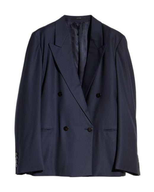 Gucci Blue Double-Breasted Blazer
