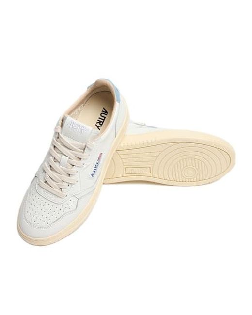 Autry White Medalist Low Sneakers