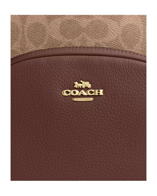 COACH Brown Court Backpack
