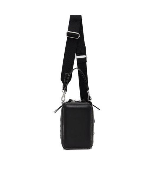 Ganni Black Logo-Embossed Camera Bag