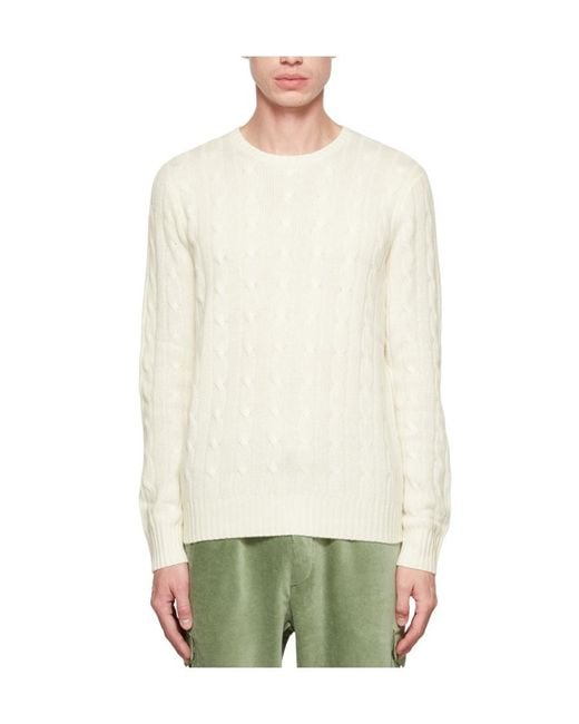 Polo Ralph Lauren Natural Crewneck Knitted Jumper for men