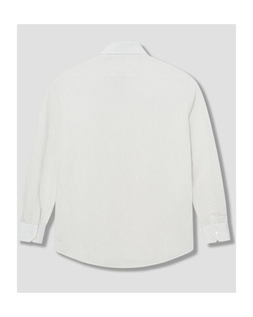 Barena White Pinstripe-Pattern Shirt for men