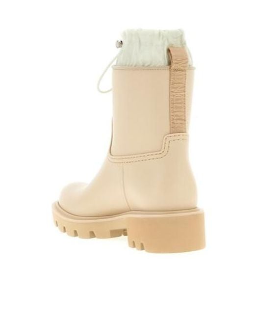Moncler Natural Kickstream Drawstring Rain Boots