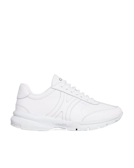 Céline White Runner Cr-01 Low Lace-Up Sneaker for men