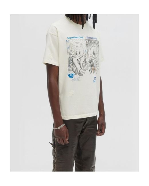 DOMREBEL White Short-Sleeved T-Shirt for men