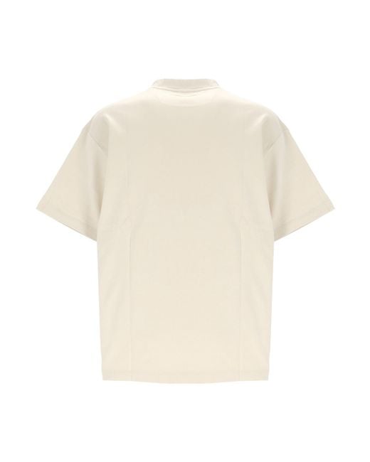 Drole de Monsieur White Drôle De Monsieur Slogan Printed Crewneck T-Shirt for men