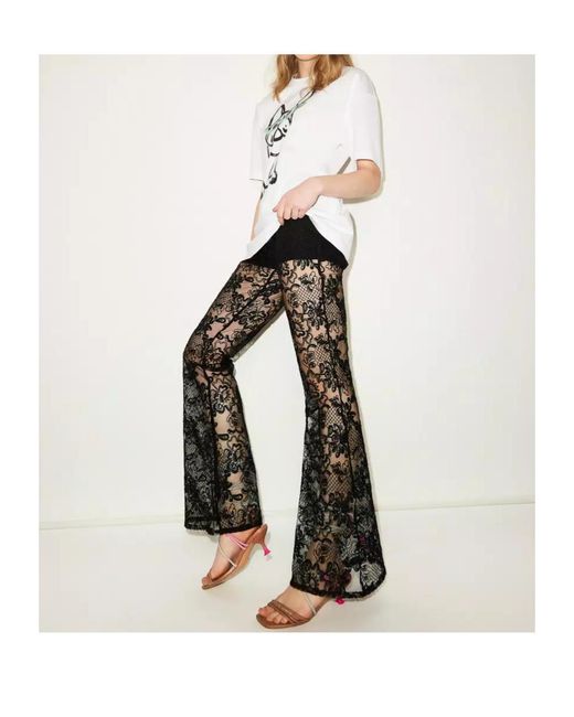 Twinset Black Lace Trousers