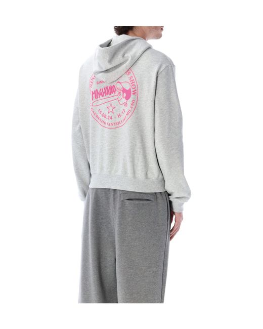 Magliano Gray Calcinculo Pullover Hoodie for men