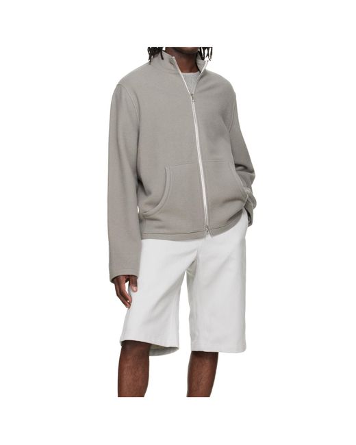 Rier Gray Long-Sleeved Casual Jacket for men