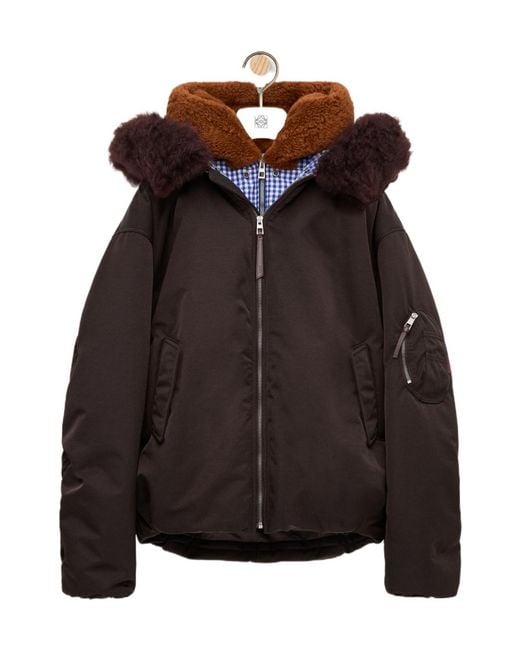 Loewe Black Zip-Up Bomber Jacket for men