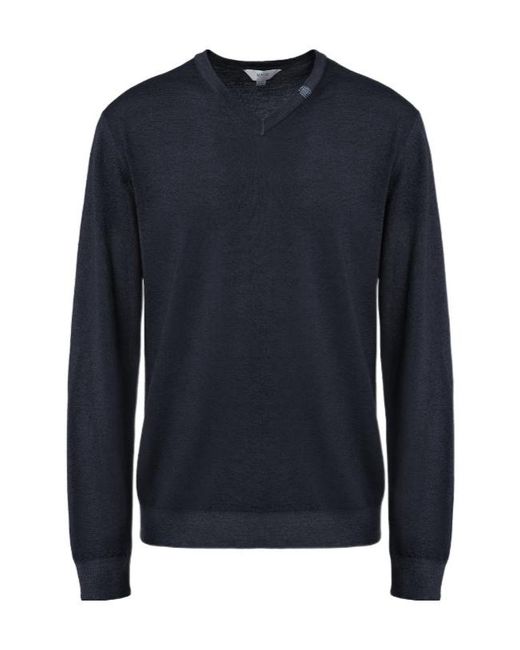 Malo Blue Tavolozza V Neck for men