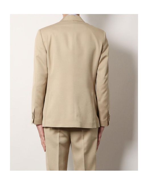 Lardini Natural Single-Breasted Peak-Lapel Blazer for men