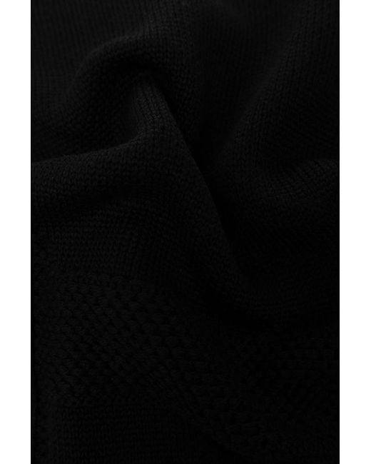 Lanvin Black Logo Scarf