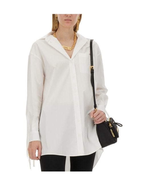 Moschino White Long-Sleeved Shirt