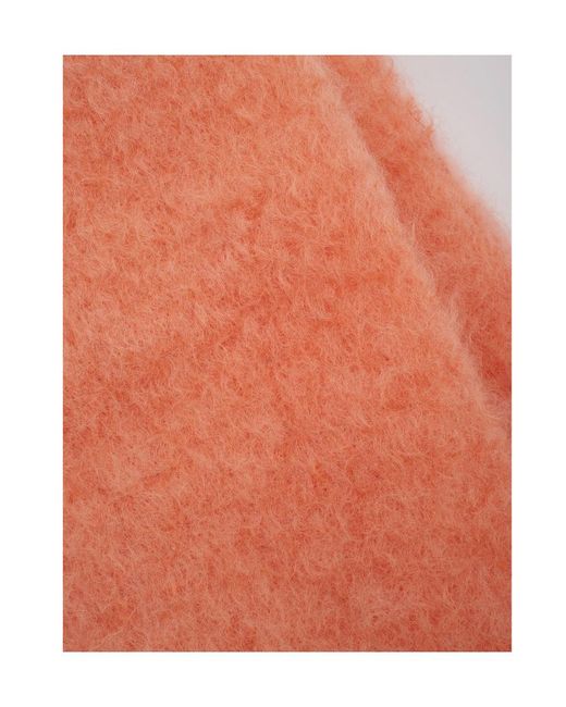 Jil Sander Orange Logo Blanket