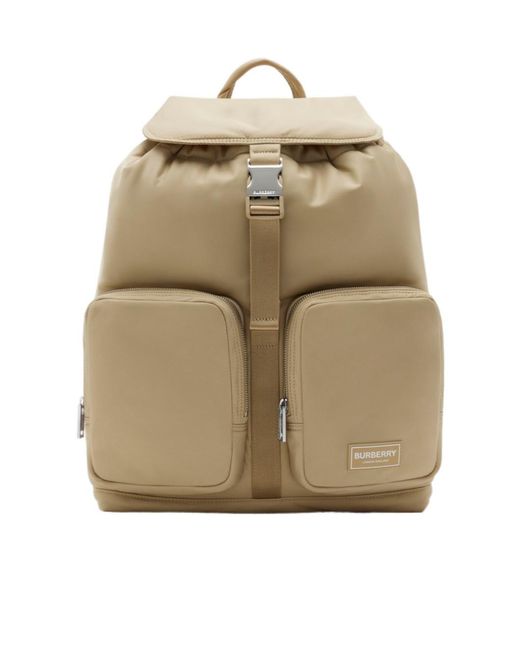 Burberry Natural Medium Backpack for men