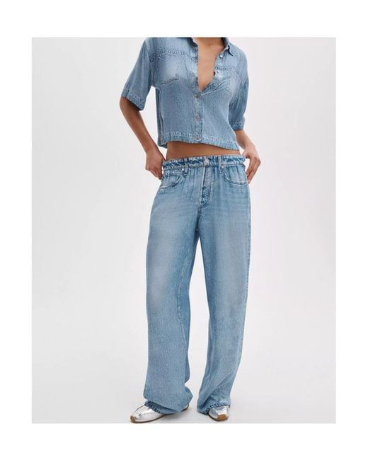 Rag & Bone Blue Belt Loop Jeans
