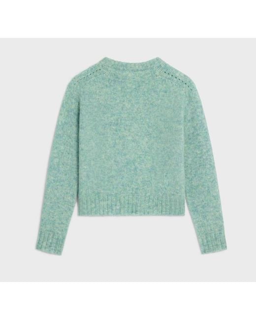 Céline Green Crewneck Sweater