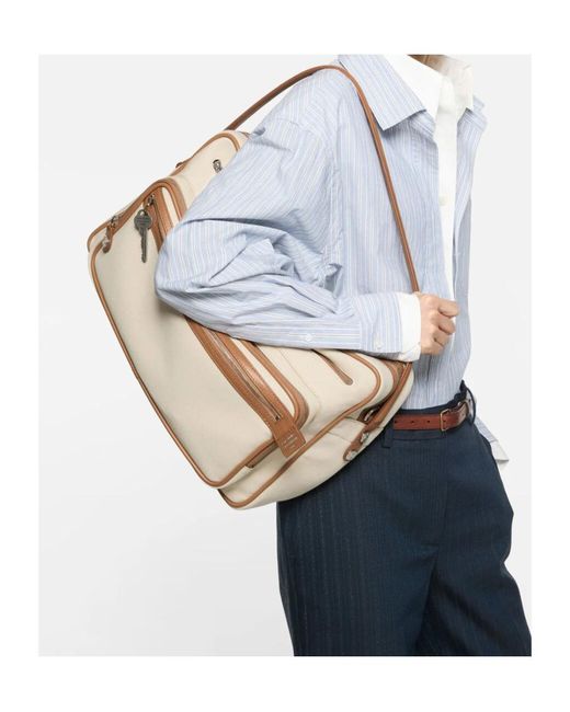 Acne Natural Camero Camera Canvas Bag