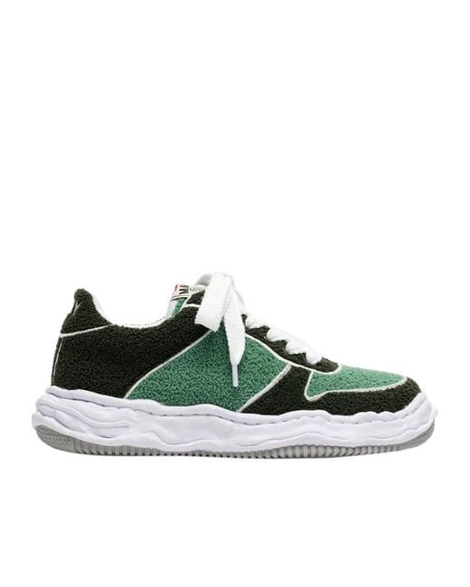 Maison Mihara Yasuhiro Green Wayne Bouclé Sneakers for men