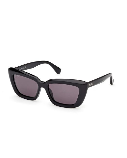 Max Mara White Elizabeth Square Frame Sunglasses