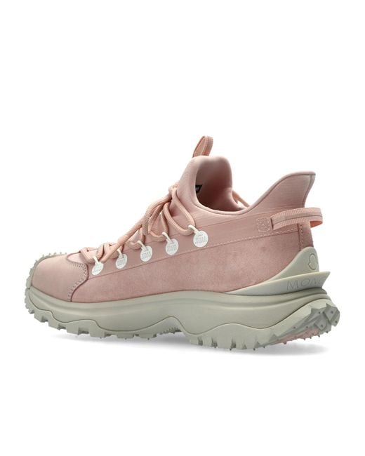 Moncler Pink Trailgrip Lite 2 Lace-Up Sneakers