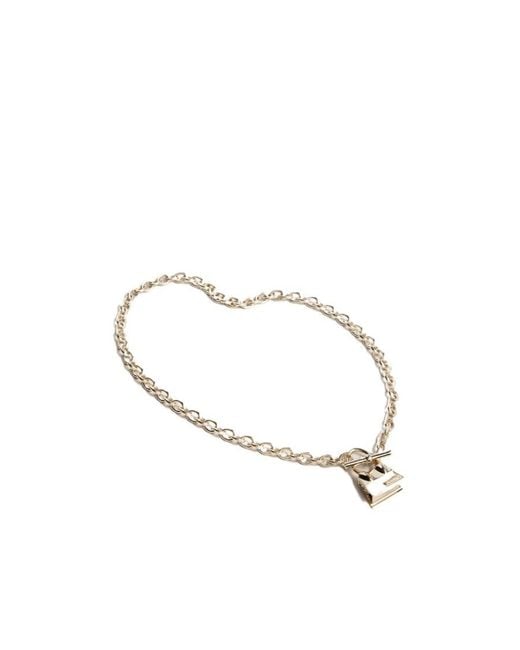 Jacquemus Metallic Le Collier Chiquito Barre Chain-Linked Necklace
