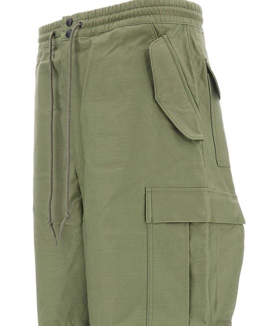 Junya Watanabe Green Cargo-Pocket Trousers for men