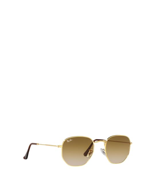 Ray-Ban Metallic Hexagonal Frame Sunglasses for men