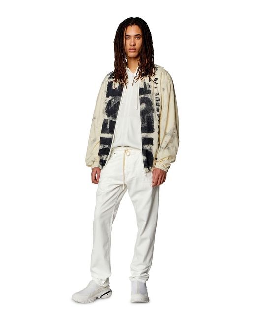 DIESEL White 2030 D-Krooley Tapered Drawstring Pants for men