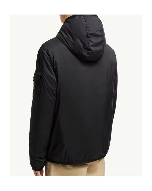 Moncler Blue Zip-Up Hooded Jacket for men