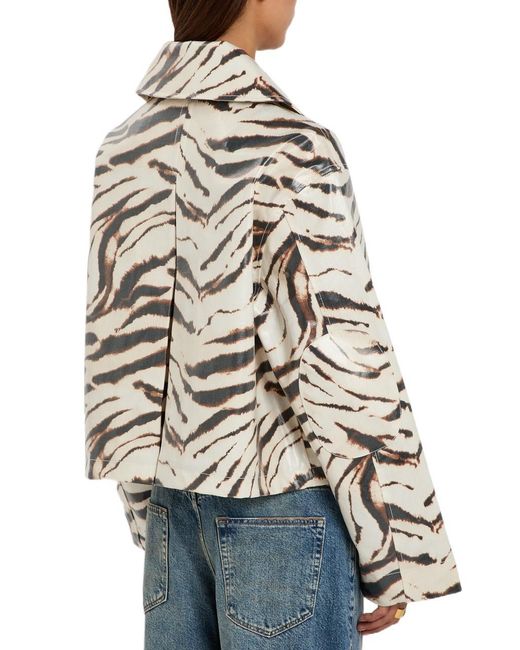 Ganni Multicolor Zebra-Print Jacket