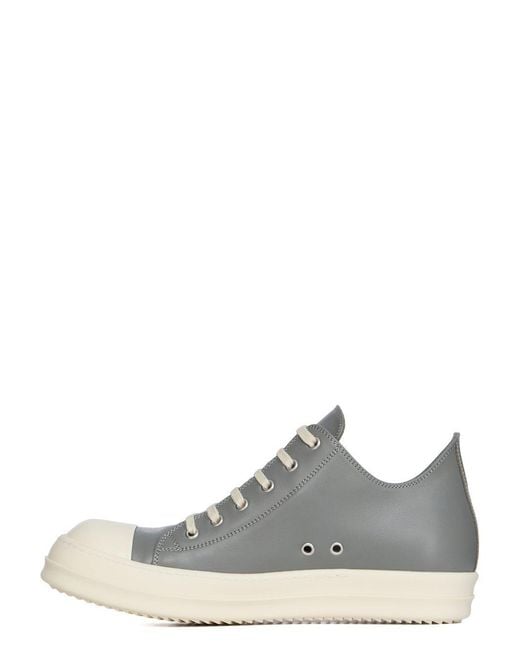 Rick Owens Gray Low Sneakers for men