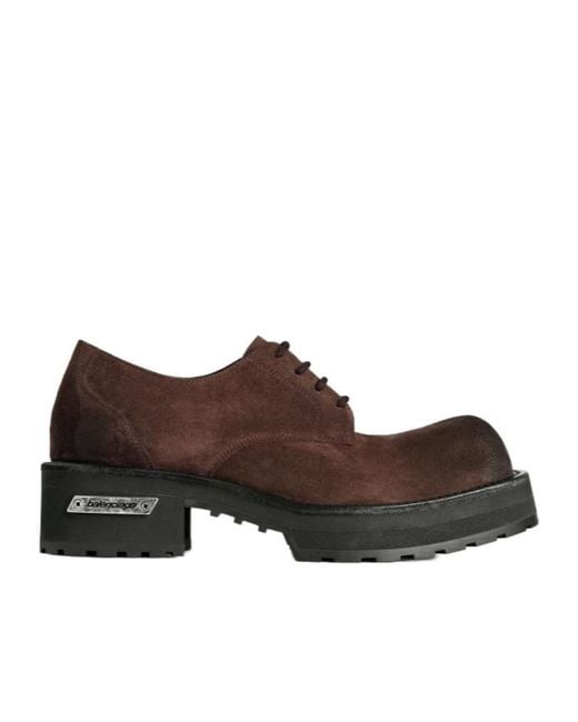Balenciaga Brown Venom Derby for men