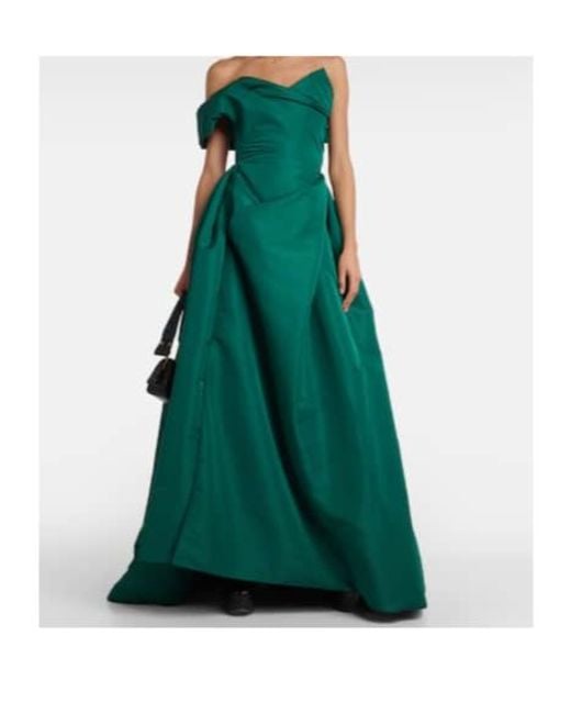 Vivienne Westwood Green Strapless Gown