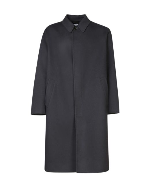 Lardini Blue Straight Hem Coat for men