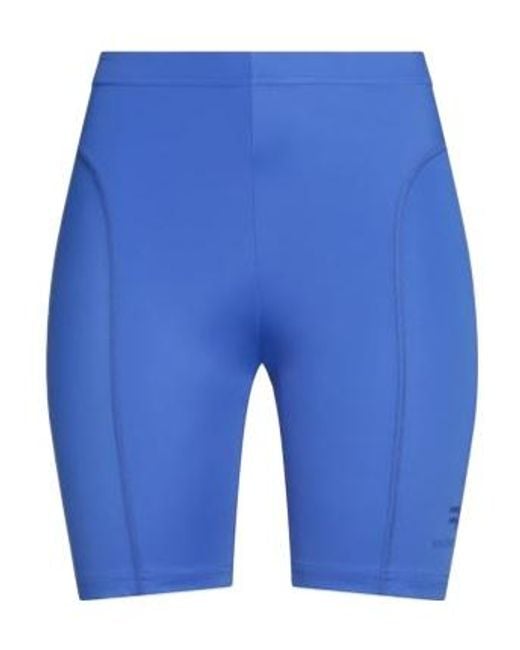 Balenciaga Blue Minimalist Solid Color Cycling Shorts