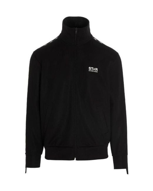 Golden Goose Deluxe Brand Black Star Tape Zipped Jacket for men