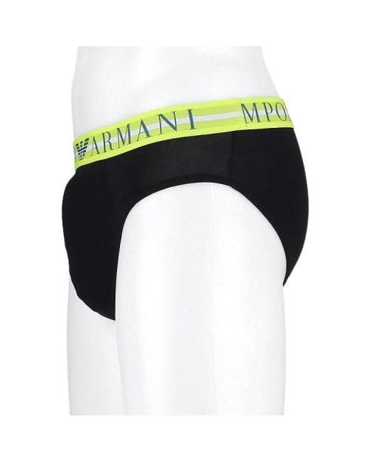 Emporio Armani Black Logo Underwear Three-Piece Set for men