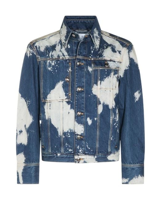 Vivienne Westwood Blue Collared Denim Jacket for men