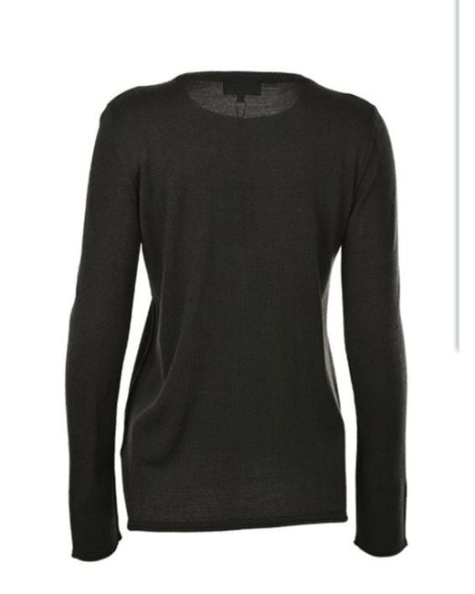 Emporio Armani Black Dark Logo Long Sweater